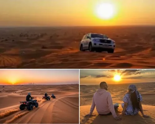 Evening Desert Safari Dubai AED 100 per person budget safari with desert camp and shows